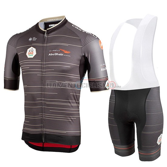 Abbigliamento Ciclismo Castelli UAE Tour Manica Corta 2019 Grigio